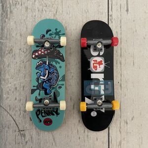 Lot of 2 Bundle Tech Deck Penny Flip Finger Toy Skateboards